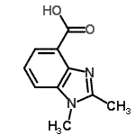 CAS 登录号：208772-09-2， 1,2-二甲基-1H-苯并咪唑-4-羧酸