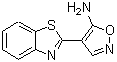 CAS 登录号：208938-48-1， 4-(1,3-苯并噻唑-2-基)-1,2-恶唑-5-胺