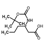 CAS 登录号：209398-26-5， 3-({[(2-甲基-2-丙基)氧基]羰基}氨基)己酸