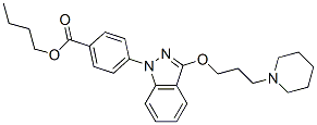 CAS#: 20954-16-9, 4-[3-(3-Piperidinopropoxy)-1H-Indazol-1-Yl]Benzoic Acid Butyl Ester