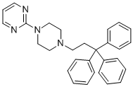 CAS 登录号：20980-06-7， 1-(3,3,3-三苯基丙基)-4-(2-嘧啶基)哌嗪