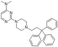 CAS 登录号：20980-17-0， 1-(4-二甲基氨基-2-嘧啶基)-4-(3,3,3-三苯基丙基)-哌嗪
