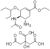CAS 登录号：209965-30-0， (3R,4R,5S)-4-乙酰氨基-5-氨基-3-(3-戊烷基氧基)-1-环己烯-1-羧酸乙酯 2-羟基-1,2,3-丙烷三羧酸盐(1:1)