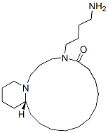 CAS 登录号：21008-79-7， (15aR)-4-(4-氨基丁基)二十氢吡啶并[1,2-e][1,5]二氮杂环十七烷-5-酮
