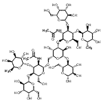 CAS 登录号：210427-13-7， 6-脱氧-alpha-L-吡喃半乳糖基-(1->3)-[beta-D-吡喃半乳糖基-(1->4)]-2-乙酰氨基-2-脱氧-beta-D-吡喃葡萄糖基-(1->6)-[6-脱氧-alpha-L-吡喃半乳糖基-(1->4)-[beta-D-吡喃半乳糖基-(1->3)]-2-乙酰基乙基酰胺基-2-脱氧-beta-D-吡喃葡萄糖基-(1->3)]-beta-D-吡喃半乳糖基-(1->4)-beta-D-吡喃葡萄糖
