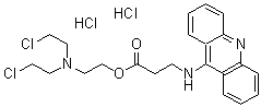 CAS#: 210584-54-6, 2-[Bis(2-chloroethyl)amino]ethyl N-9-acridinyl-beta-alaninate Dihydrochloride