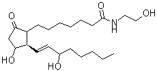 CAS 登录号：210976-81-1， (8Xi,13E)-11,15-二羟基-N-(2-羟基乙基)-9-氧代前列腺-13-烯-1-酰胺