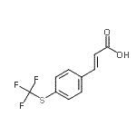 CAS 登录号：21101-67-7， (2E)-3-{4-[(三氟甲基)硫基]苯基}丙烯酸