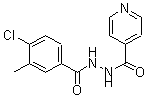 CAS 登录号：21150-05-0， N(1)-异烟酰-N(2)-3-甲基-4-氯苯甲酰肼
