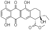 CAS 登录号：21179-18-0， (1R,2R)-2-乙基-2,5,7,10-四羟基-6,11-二氧代-3,4-二氢-1H-并四苯-1-羧酸甲酯
