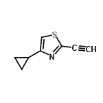 CAS#: 211940-15-7, 4-Cyclopropyl-2-Ethynyl-1,3-Thiazole