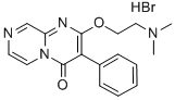 CAS 登录号：21271-21-6， 2-(2-二甲基氨基乙氧基)-3-苯基-4H-吡嗪并(1,2-a)嘧啶-4-酮氢溴酸盐