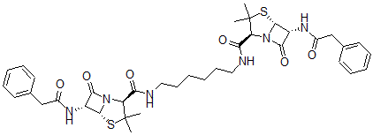 CAS#: 21291-04-3, Bis(Benzylpenicilloyl)-1,6-Diaminohexane