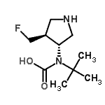 CAS#: 213388-74-0, [(3R,4S)-4-(Fluoromethyl)-3-Pyrrolidinyl](2-Methyl-2-Propanyl)Carbamic Acid