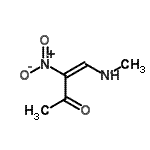 CAS 登录号：213619-75-1， (3E)-4-(甲基氨基)-3-硝基-3-丁烯-2-酮