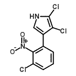 CAS 登录号：21390-86-3， 2,3-二氯-4-(3-氯-2-硝基苯基)-1H-吡咯