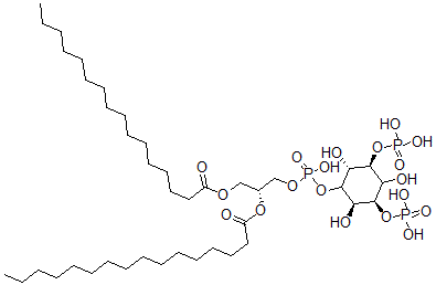CAS 登录号：214282-36-7， D-Myo-肌醇 1-(2R)-2,3-二(1-氧代十六烷基)氧基丙基磷酸氢酯 3,5-二(磷酸二氢酯)