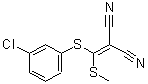CAS 登录号：214330-86-6， {[(3-氯苯基)硫基](甲硫基)亚甲基}丙二腈