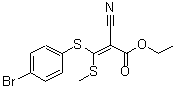 CAS 登录号：214330-98-0， (2E)-3-[(4-溴苯基)硫基]-2-氰基-3-(甲硫基)丙烯酸乙酯