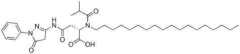 CAS#: 21478-11-5, N-(4,5-Dihydro-5-Oxo-1-Phenyl-1H-Pyrazol-3-Yl)-N2-(2-Methylpropionyl)-N2-Octadecyl-L-Asparagine