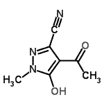CAS#: 214892-89-4, 4-Acetyl-5-Hydroxy-1-Methyl-1H-Pyrazole-3-Carbonitrile