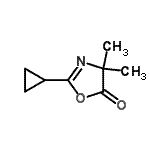 CAS 登录号：215036-03-6， 2-环丙基-4,4-二甲基-1,3-恶唑-5(4H)-酮