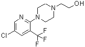 CAS 登录号：215434-39-2， 2-{4-[5-氯-3-(三氟甲基)-2-吡啶基]-1-哌嗪基}乙醇