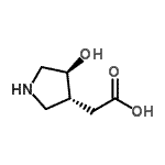 CAS#: 215922-89-7, [(3R,4S)-4-Hydroxy-3-Pyrrolidinyl]Acetic Acid