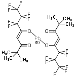 CAS 登录号：21600-78-2， (4Z,4'Z)-5,5'-[lambda<sup>2</sup>-铅	二基二(氧基)]二(6,6,7,7,8,8,8-七氟-2,2-二甲基-4-辛烯-3-酮)