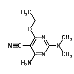 CAS#: 216447-96-0, 4-Amino-2-(Dimethylamino)-6-Ethoxy-5-Pyrimidinecarbonitrile