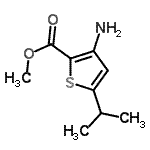 CAS 登录号：216574-44-6， 甲基3-氨基-5-异丙基-2-噻吩羧酸酯