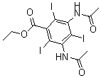 CAS#: 2168-75-4, Ethyl 3,5-Diacetamido-2,4,6-Triiodobenzoate