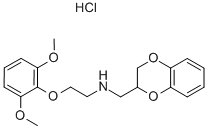 CAS#: 2170-58-3, 2,3-Dihydro-1,4-Benzodioxin-2-Ylmethyl-[2-(2,6-Dimethoxyphenoxy)Ethyl]Azanium Chloride