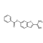 CAS#: 217099-39-3, 2-Carbamimidoyl-1-Benzothiophen-6-Yl Benzoate