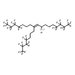 CAS 登录号：217805-03-3， [1,1,1,2,2,3,3,4,4,14,14,15,15,16,16,17,17,17-十八氟-10-(4,4,5,5,6,6,7,7,7-九氟庚基)-9-十七碳烯-8-基]-lambda<sup>2</sup>-锡烷