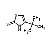 CAS#: 2180-05-4, 4-(2-Methyl-2-Propanyl)-1,3-Thiazole-2(3H)-Thione