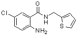CAS 登录号：218158-01-1， 2-氨基-5-氯-N-(2-噻吩基甲基)苯甲酰胺