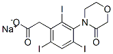CAS 登录号：21838-47-1， 3-(3-氧代吗啉基)-2,4,6-三碘苯乙酸钠盐