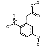 CAS 登录号：21857-41-0， 甲基(5-甲氧基-2-硝基苯基)乙酸酯