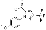 CAS 登录号：218631-48-2， 1-(4-甲氧基苯基)-3-(三氟甲基)-1H-吡唑-5-羧酸