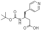 CAS 登录号：219297-13-9， (3S)-3-({[(2-甲基-2-丙基)氧基]羰基}氨基)-4-(4-吡啶基)丁酸