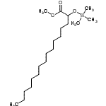 CAS 登录号：21987-11-1， 甲基2-[(三甲基硅烷基)氧基]十六烷酸酯