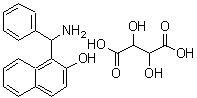 CAS 登录号：219897-36-6， 1-[氨基(苯基)甲基]-2-萘酚 2,3-二羟基琥珀酸盐(1:1)