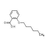 结构式 CAS# 2200-83-1, 2-(己氧基)苯甲酸