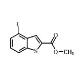 CAS 登录号：220180-55-2， 甲基4-氟-1-苯并噻吩-2-羧酸酯