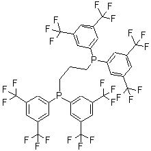 CAS 登录号：220185-40-0， 1,3-丙烷二基二{二[3,5-二(三氟甲基)苯基]膦}