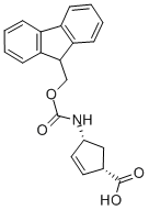 CAS 登录号：220497-64-3， (1S,4R)-N-芴甲氧羰基-1-氨基环戊-2-烯-4-羧酸