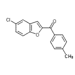 CAS#: 220526-76-1, (5-Chloro-1-Benzofuran-2-Yl)(4-Methylphenyl)Methanone