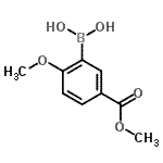 CAS 登录号：221006-63-9， [2-甲氧基-5-(甲氧羰基)苯基]硼酸