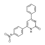 CAS 登录号:22114-24-5, 6-(4-硝基苯基)-4-苯基-2(1H)-嘧啶酮